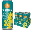 ZYN Kurkum Wellness Drink (6 pakiranje), Lemon ingver aromatiziran kurkumin pijača s črnim poprom, brez dodanega sladkorja, nizko karboksi in nizko kalorično pijačo, čista alternativa