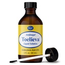 Baar Products - Toelieva Antifungalna tekoča raztopina - 25% Undecilenska kislina, organsko oljčno olje, izvleček grenivke - Največja moč - bori glive pod in okoli nohtov - 2 oz