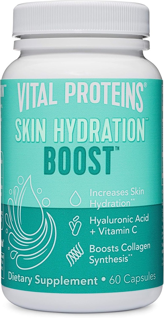 Vitalne beljakovine Hyaluronska kislina Dodatek s 120 mg hialuronske kisline 150 μg biotina in 180 mg vitamina C - 60 kapsul