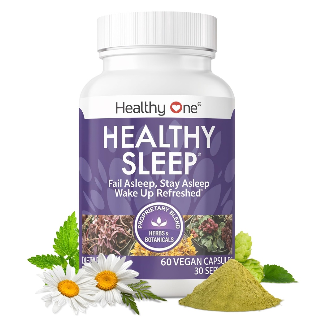 Zdrav spanec - 10 REM Inducirajoče sestavine - Podpira vse faze globokega počitka - nespečnost - Nemiren - Melatonin - Valerian - Kamilica - Theanine - GABA - Hops - Lemon Balm - 60 Count