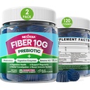 Fiber Gumies za odrasle, sladkor prost 10g Prebiotične Fiber dodatek z digestivnimi encimi, probiotiki & 100mg Betain za digestiv & Gut zdravje in Regulirajte Bowel gibanje, Vegan, Gelatin Free,120ct