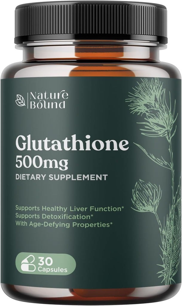 Glutatione Skin Whitening tablete za moške in ženske - Pure GSH dodatek 500 mg z naravnim mlekom Thistle ekstrakt Silymarin - antioksidant podpora ALA - povečanje imunskega sistema z naravno mejo