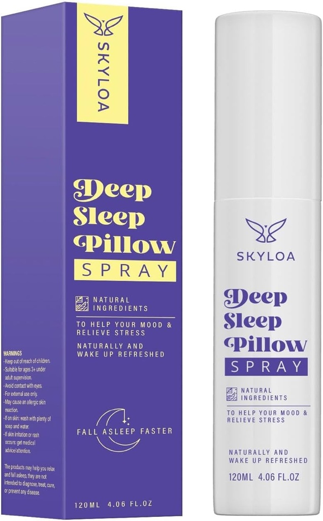 Globoko spanje blazina Spray: Naravni počitek pomoč s sivke za sprostitev 120ml, 4 fl oz