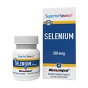 Superior Source Selen 200 mcg - Imunsko zdravstveno podporo dodatek - selenometionin tablete pomoč ščitnica Gland funkcijo - Dopolnilo Podpora Recikliranje vitamina E - 60 Instant Dissolve tablete