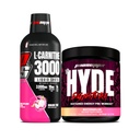 PROSUPPS L-Carnitine 3000 brez stimulantnih tekočinskih strelov (31 strežnikov, zmajevega sadja) in g. Hyde Signature Series Pred-workout Energy v prahu pijača (30 strežnikov, lubenica)