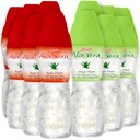 Aloe vera sok (Grape & Apple) Aloe vera pijača z večjimi kosi čiste aloe pulpe (12 paketov) Rastlinski sok je odličen za hidracijo in vsebuje veliko alojo. Aloe vera sok je zdrav