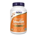NOW Foods Supplements, Inulin Prebiotic Pure Powder, Certified Organic, Non-GMO Project Verified, Črevesna podpora*, 8-Ounce