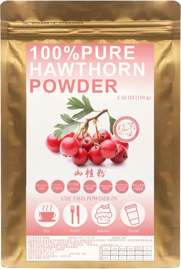 100% Pure Hawthorn prašek 
