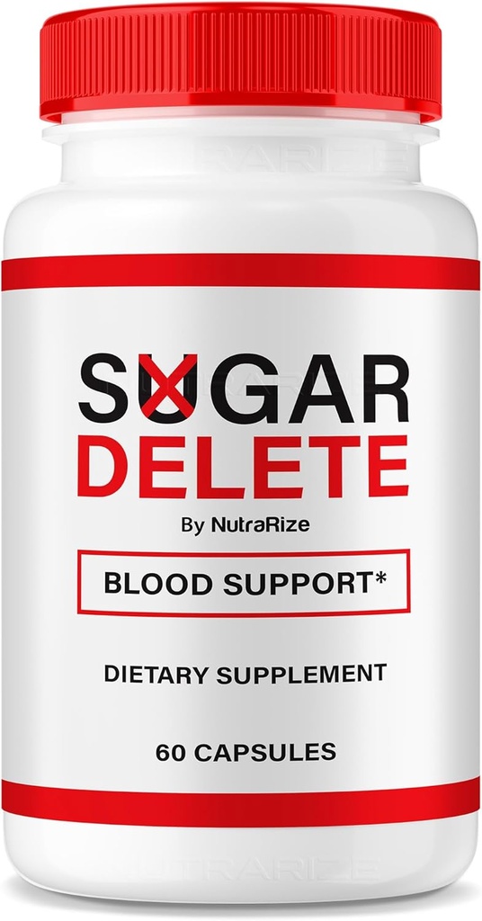NutraRize Sugar Izbrišite kapsule, Uradna formula za podporo za splošno zdravje, sladkor Izbriši tablete za ohranjanje zdrave stabilne ravni, Premium SugarDelete Pastilles Pregled (60 Kapsule)