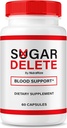 NutraRize Sugar Izbrišite kapsule, Uradna formula za podporo za splošno zdravje, sladkor Izbriši tablete za ohranjanje zdrave stabilne ravni, Premium SugarDelete Pastilles Pregled (60 Kapsule)