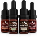 Rocky Mountain Barber Podjetje Beard Oil Vzorec Velikost Pack - 4 Edinstvena Beard Oil sorties (0,17 oz vsak) - Cedarwood, Sandalwood, Bamboo & Neoporečna – Vsebuje eterična olja