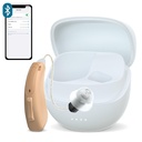 RIC enojna slušna pomoč za starejše ,CARINSKA FIT digitalni nad-The-Counter polnilni Tinitus Masking Premium slušna pomoč rešitev za odrasle ,Nenavadno nevidni Bluetooth klic omogočen ,samodejno na , 1pc levo stran