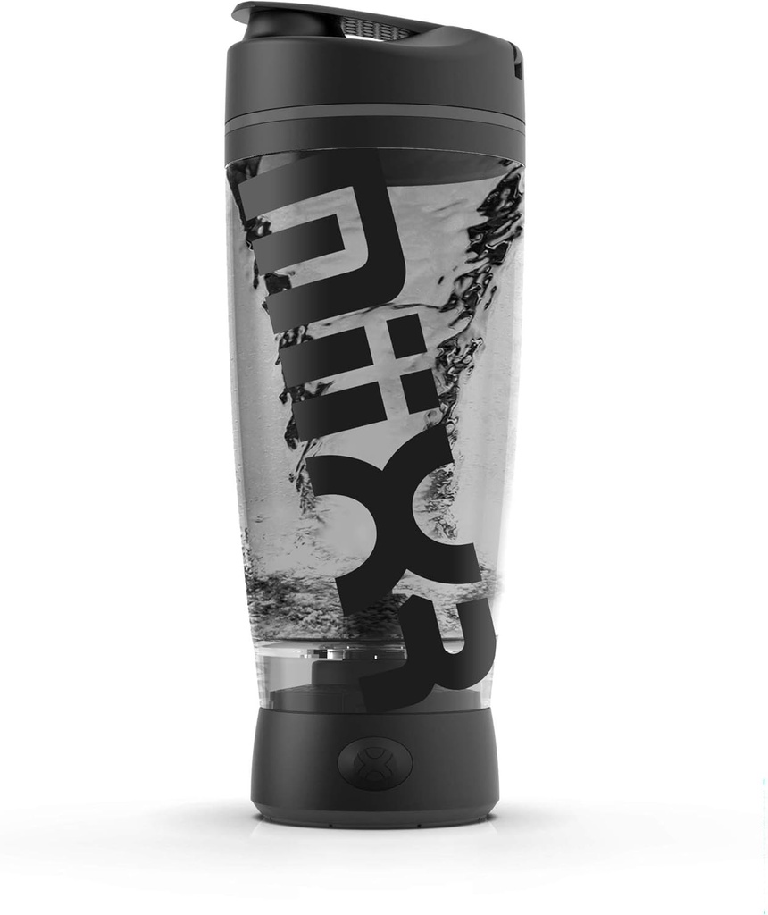 Promix Original Shaker Steklenica (MiiXR Edition) - Baterije na pogon za gladke proteinske pretrese - BPA Free, 20oz pokal (črna/siva)