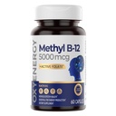 OxyEnergy Metil Vitamin B12 5000mcg, Extra Jakost Metilcobalamin B-12 Dodatki s Folat, Podpora Živci, Energy Presnova in kognitivne,60 Kapsule