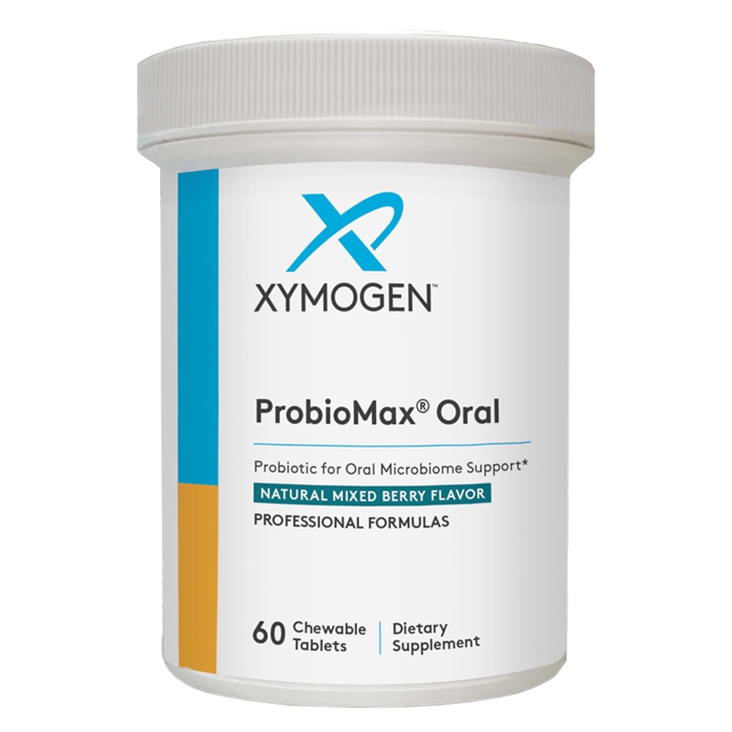 XYMOGEN peroralni probiotiki za Gum zdravje + zobozdravstvo - ProbioMax - Zobni probiotiki za zdravo usta z bifidobacterium Lactis (60 tablet)
