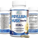 Psylium Husk prehranska vlaknina dodatek 2175 mg, ne-GMO, 90 kapsul