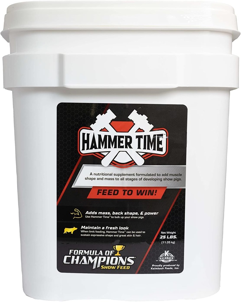 Hammer Time Nutritional Supplement for Show Pugs, 25 lb Bucket