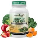 MoxyVites Vitamin B Complex - B Vitamini Cela prehranska dopolnila, B12 Metilkobalamin, B1, B2, B3, B5, B6, B7, B9 - za stres, energijo in imunske podpore, Vegan, 120 kapsul