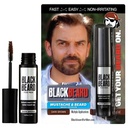 Črnobradec za moške Instant Bradate barve – All Day Beard, Mustache, Oko Brow, in Sideburns Barve – Začasna, Hypoallergene Brada Dye Alternative – Do 45 aplikacije – temno rjava, 1 Pack