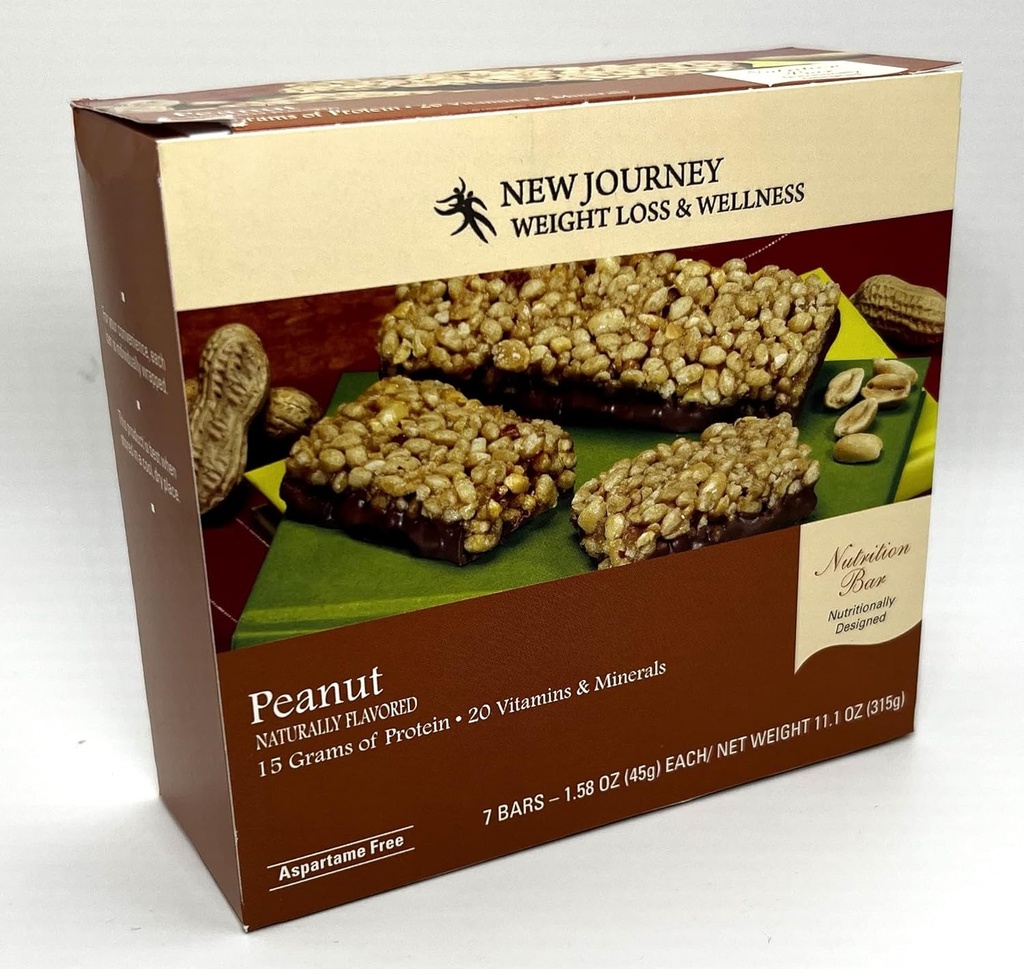 Peanut Bar - Novo potovanje hujšanje izguba & Wellness - Visoke beljakovine obrok nadomestilo prehrana Bar (7 bari/box)