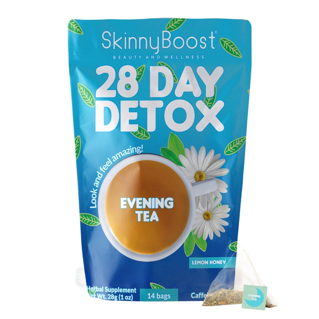Skinny Boost večer razstrupljanje čaj-14 čajne vrečke skupaj, podpira razstrupljanje in čiščenje, zmanjšanje napihnjenosti, 100% vse naravne, Vegan, ne GSO