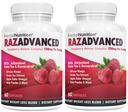 Raspberry Ketones Complex, 120 Kapsule, Dva paketa, 1200mg na strežbo afriške Mango, Apple Cider Kisar, Zeleni čaj, Resveratrol, Acai sadje, Kelp, in Grenivke diete & Hujšanje dodatek