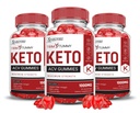 Upravičeni laboratoriji (3 Pack Trim Tummy Keto ACV Apple Cider Vinegar Oblikovan z Granatna pesa sok v prahu B12 Vegan ne GSO 180 Gumies