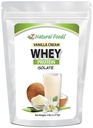 Z Natural Foods Vanilla Cream Whey Protein Isolate, Nutrition-Rich, Aromous Protein Powder for heart Health and Immunity, Super v čaju, kava, Smoothie, Non-GMO, Gluten-free, Kosher, 5 funtov