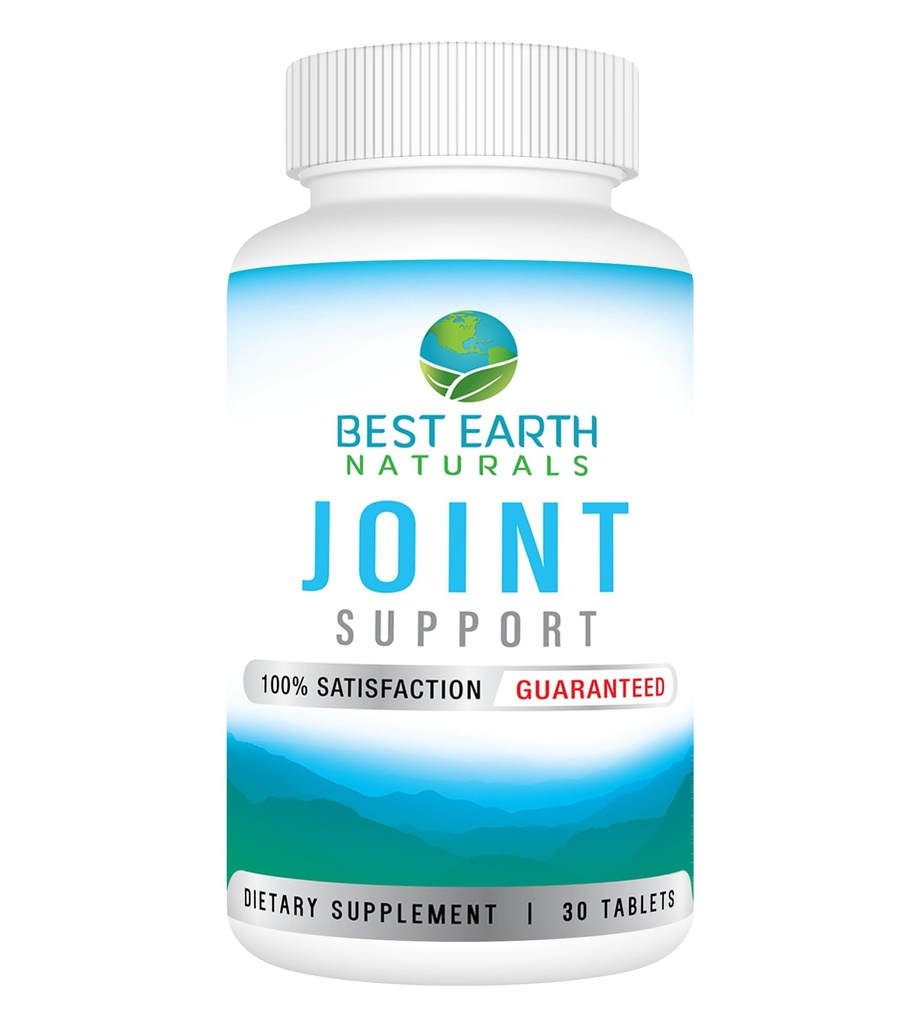 Best Earth Naturals Skupna podpora- Glukozamin, Chondroitin, MSM & Posebni vitamini in hranila za hrbet, Hip & Skupna podpora - Skupni dodatek za sklepe, mišice in prilagodljivost 30 dan dobave