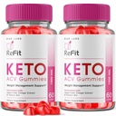 Rize laboratoriji - Refit Keto ACV Gumies za napredno hujšanje z jabolčnim kisom, dopolnilo, Pomaga pri zmanjševanju trebuha maščobe, za dodatno moč (120 Gummies)