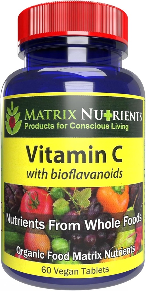 Vitamin C - Premium kakovost z BIOFLAVANOIDS! - Najvišja stopnja absorpcije, 100% organske naravne sestavine - Imunsko povečanje, dvig energije!- Veganske tablete (60ct)