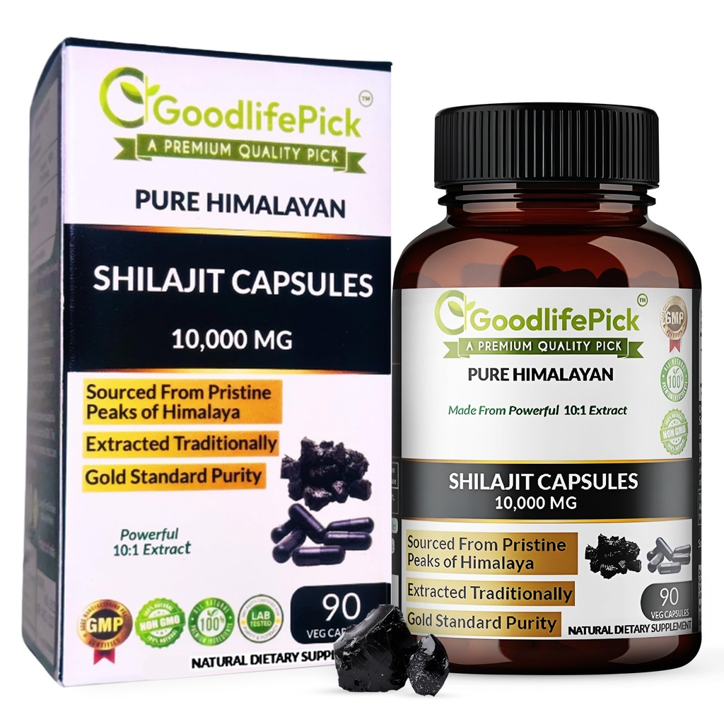 Čiste himalajske kapsule Shilajit. Največja moč naravni Shilajit Bogat v sledovih mineralne in fulvične kisline. Visoko nadmorsko višino. Vegan NonGMO 90ct. Izvlečeno tradicionalno brez stearate No riž Flour