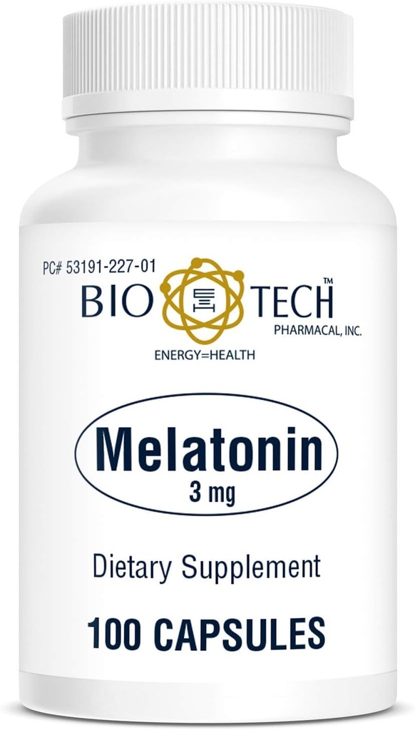 Bio-Tech Pharmacal melatonin (3 mg, 100 kapsul)