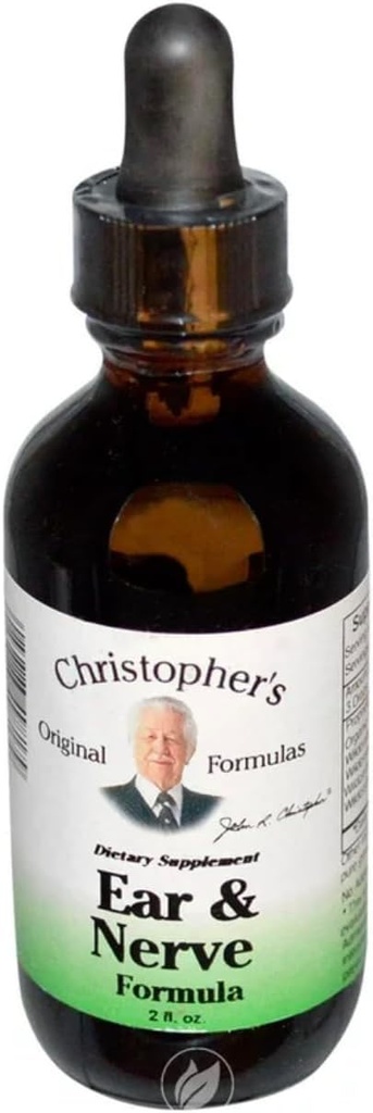 Christopher's Original Formulas uho in živec ekstrakt, podporo živčnega sistema, 2 fl oz - pakiranje po 2