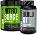 Jacked Factory Nitrosurge Pred-Workout v Blue Raspberry & zgraditi XT Muscle Building Bunded za moške in ženske