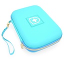 CASEMATIX 8" Turquoise Asthma Inhaler Primer za potovalne Fits Spacer, Maska in dodatki, Vključuje samo primer