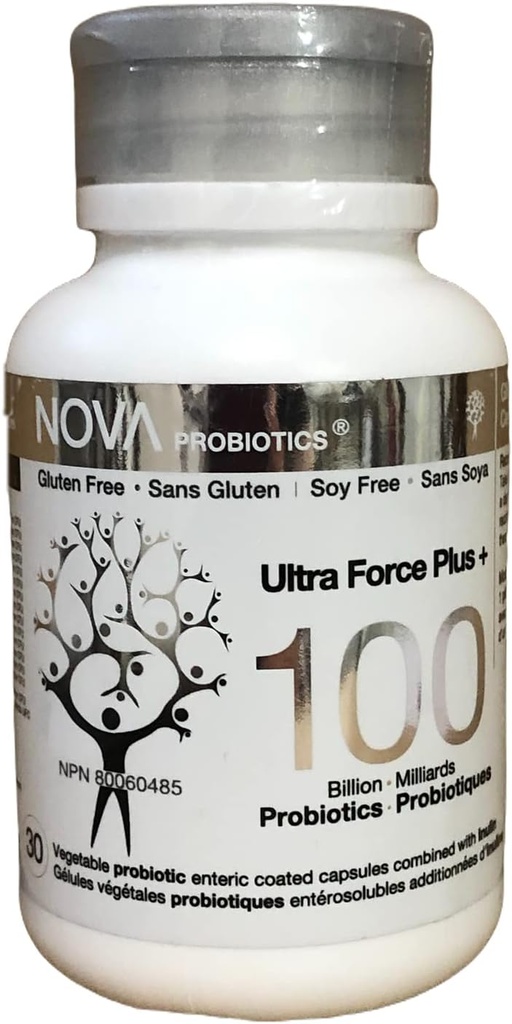 NOVA probiotiki Ultra jakost Plus+ 100 milijard probiotikov na kapsulo-30 kapsul