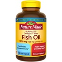 Narava narejena Burp-Manj ribje olje 1200 mg Ena na dan, 120 Softgels, Ribje olje Omega 3 Dopolnilo za zdravje srca