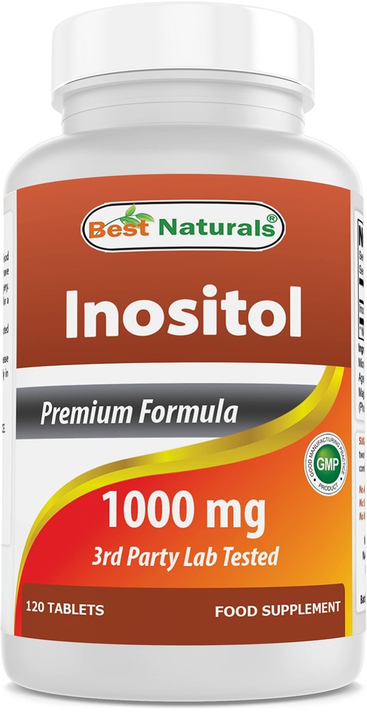 Best Naturals Inositol 1000mg 120 tablete - imenovan tudi vitamin B8
