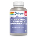 SOLARAY Glukozamin Chondroitin Hyaluronska kislina, Zdrava kost in skupni podpora dodatek Plus Vitamin C za izboljšano absorpcijo, Laboratorij preverjen, 60-dnevni garancije, 60 Serving, 180 VegCaps