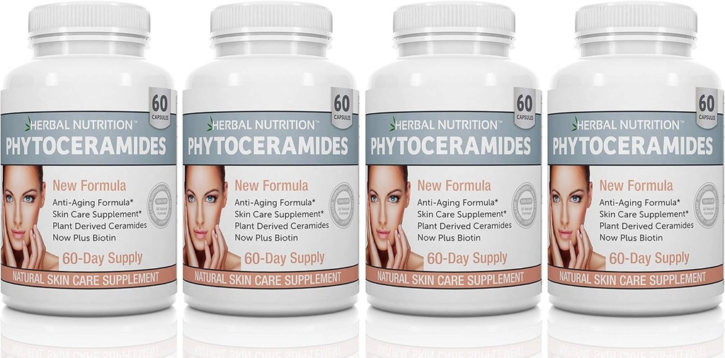 Fitoceramidi rastlinskega izvora Riž Na osnovi Biotin Vitamin A C D in E, 4 Pakiranje steklenic 40 mg