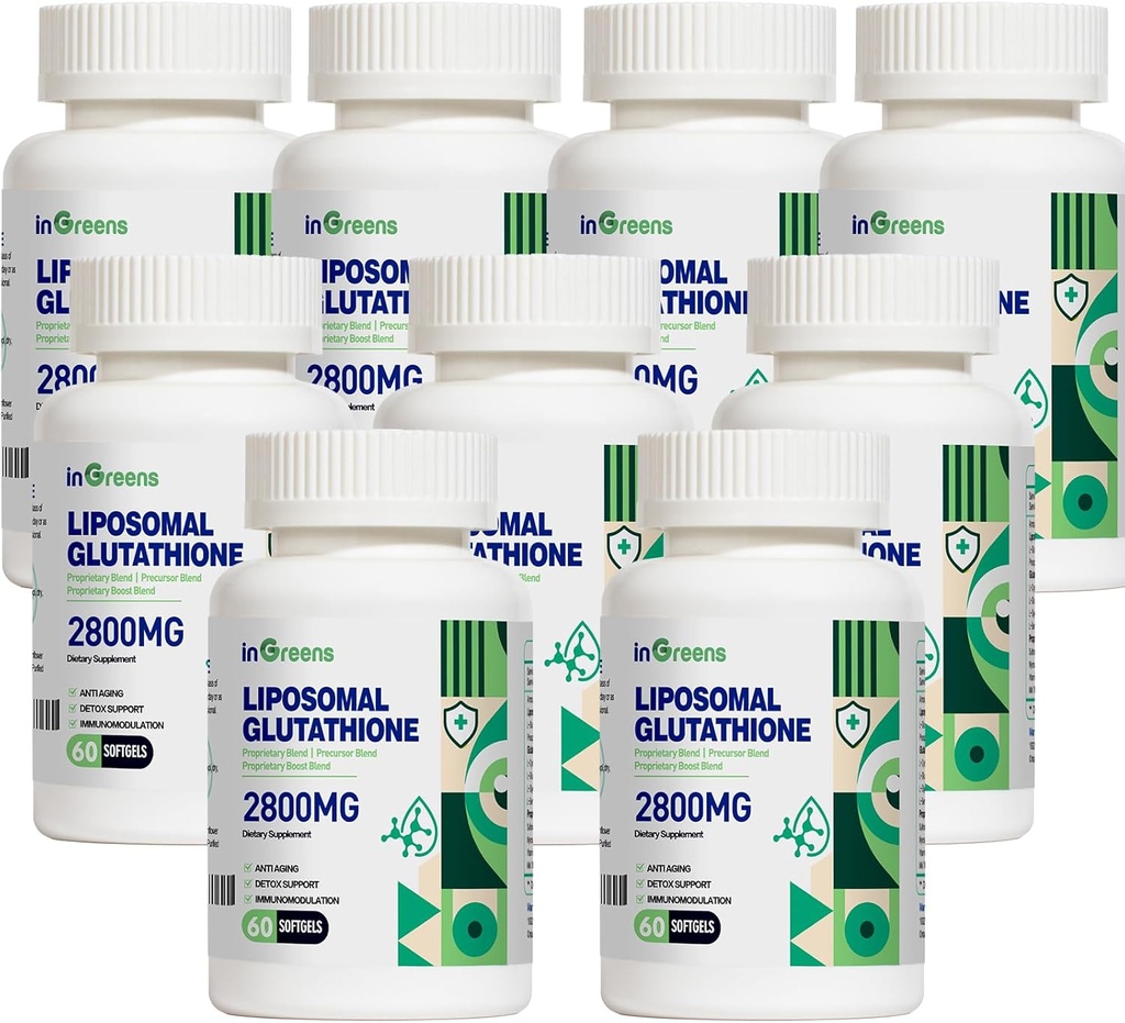 2800 MG mehčalci za liposomski glutation, največja absorpcija, aktivna oblika L reduktaza glutationa, močan antioksidant, staranje zdravja, 60 kapsul