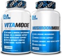 Evalvacija Moški multivitaminski in gobji kompleks Dodatki Prehrana Daily Multivitaminski z eteričnimi minerali in Phytonutrient Complex Plus Nootropic Lions Mane Gobe dopolnilne kapsule