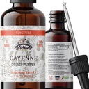 Cayenne Tincture Extract, Organic Cayenne (Capsicum annuum) Posušena paprika - zelenjavni glicerin - Non-GMO - 2 oz