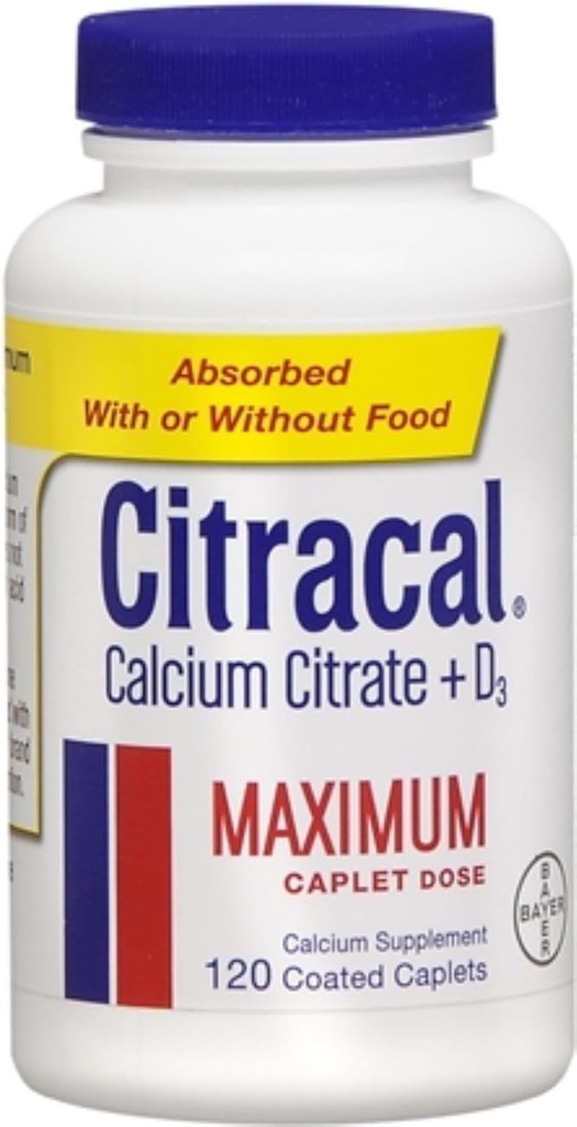 Citrakalni maksimum plus D3 kalcijev citrat, 120 (paka 2)