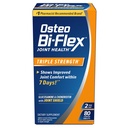 Osteo Bi-Flex Trojna moč, glukozamin Chondroitin z vitaminom C Skupni zdravstveni dodatek, Obložene tablete, 80 Število