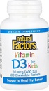 Naravni dejavniki, Vitamin D3 400 i.e., Podpira močne kosti, zobje in imunske funkcije, 100 tablet (100 odmerkov)