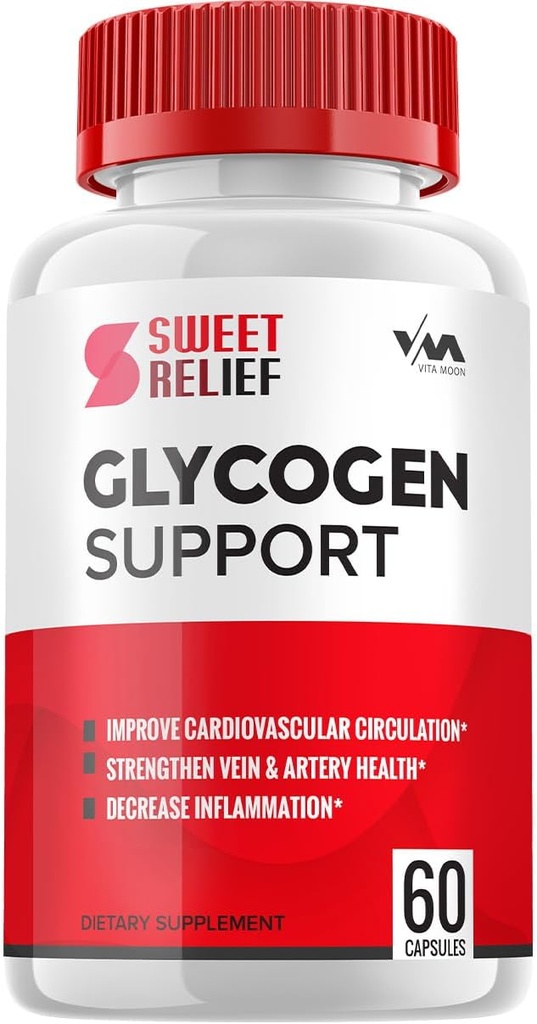 (1 pakiranje) Sweetrelief Glycogen – Sweet Relief Kapsula Cleader, tablete SweetRelief, Napredna formula za splošno Wellness, Sweet Relief Glycogen Mnenja, 60 kapsul