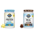 Garden of Life Organic Vegan Vanilla Protein Powder 22g & Prebavne encime za enostavno prebavljanje – Ne-GMO & Surovi organski obrok Zamenjave Shake - Čokoladne rastline Na osnovi Vegan Protein Powder
