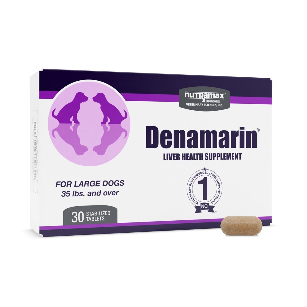 Nutramax denamarin jeter dopolnilo za velike pse - s S-Adenosylmetionin (SAMe) in Silybin, 30Count(Pack of 1)